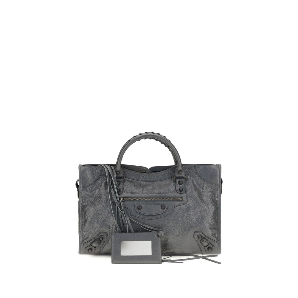 Balenciaga Gray Lamb Ovis Aries Aries Shoulder Bag